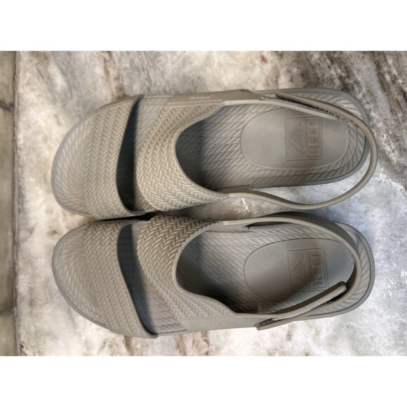 REEF Women's Water Vista Fog Back Strap Size 8 espadrille Style Platform Comfrot - Picture 5 of 8